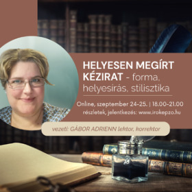Helyesen megírt kézirat