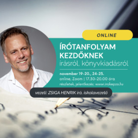Írótanfolyamok – online is