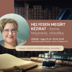 Helyesen megírt kézirat tanfolyam